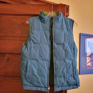 Teal down vest